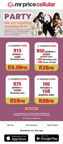 Mr Price Cellular : Party With Rewards (Request Valid Date From Retailer)