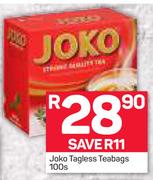 Joko Tagless Teabags-100's