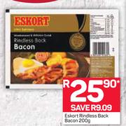 Eskort Rindless Back Bacon-200g