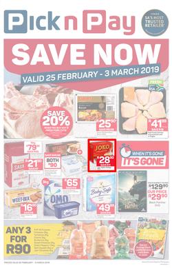 Pick n Pay KZN : Save Now (25 Feb - 03 Mar 2019), page 1