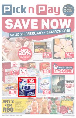 Pick n Pay KZN : Save Now (25 Feb - 03 Mar 2019), page 1