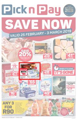 Pick n Pay KZN : Save Now (25 Feb - 03 Mar 2019), page 1