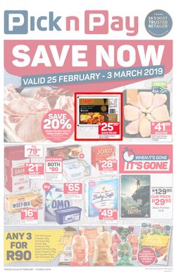 Pick n Pay KZN : Save Now (25 Feb - 03 Mar 2019), page 1