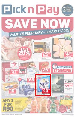 Pick n Pay KZN : Save Now (25 Feb - 03 Mar 2019), page 1