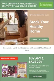 Wellness Warehouse : Stock Your Healthy Home (Request Valid Date From Retailer)