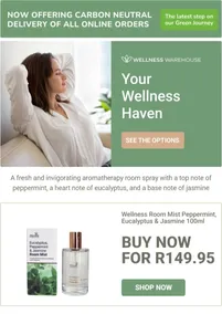 Wellness Warehouse : Your Wellness Haven (Request Valid Date From Retailer)