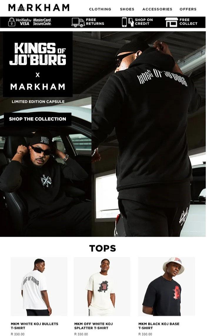 Markham Kings Of Jo'Burg (Request Valid Date From Retailer) — m