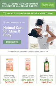 Wellness Warehouse : Natural Care For Mom & Baby (Request Valid Date From Retailer)
