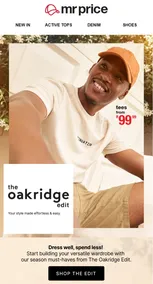 Mr Price : Dress Well, Spend Less (Request Valid Date From Retailer)