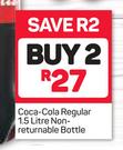 Coca Cola Regular (Non Returnable Bottle)-2x1.5Ltr
