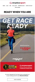 Mr Price Sport : Get Race Ready (Request Valid Date From Retailer)