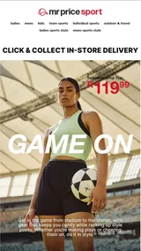 Mr Price Sport : Game On (Request Valid Date From Retailer)