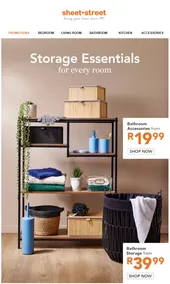Sheet Street : Storage Essentials (Request Valid Date From Retailer)