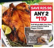 PnP Whole BBQ, Peri Peri, Lemon & Herb Or Salt & Pepper Chicken-For 2