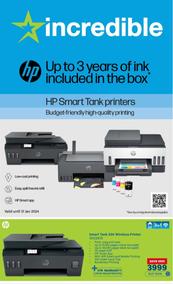 Incredible Connection : HP Smart Tank Printers (24 January - 31 January 2024)