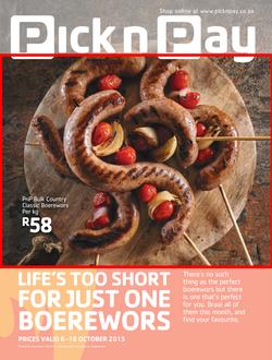 Pick n Pay : Boerewors , page 1