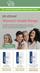 Wellness Warehouse : Dr Vegan Women's Health Range (Request Valid Date From Retailer)