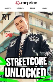 Mr Price : Streetcore Unlocked (Request Valid Date From Retailer)
