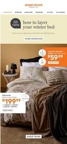Sheet Street : How To Layer Your Winter Bed (Request Valid Date From Retailer)