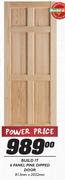 Build It 6 Panel Pine Dipped Door 813x2032mm