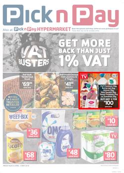 Pick n Pay : Vat Busters (23 Apr - 06 May 2018), page 1