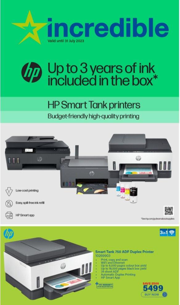 HP Smart Tank 530 Wireless All-in-One Printer - Incredible Connection