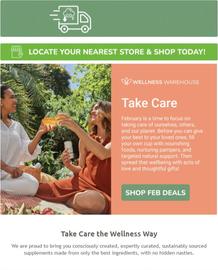 Wellness Warehouse : Take Care (Request Valid Date From Retailer)