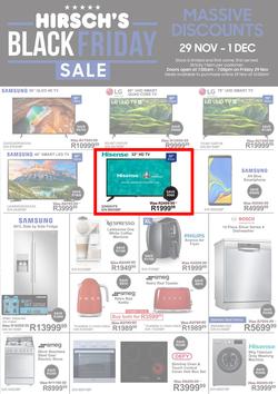 Hirsch's : Black Friday (29 Nov - 01 Dec 2019), page 1