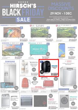 Hirsch's : Black Friday (29 Nov - 01 Dec 2019), page 1