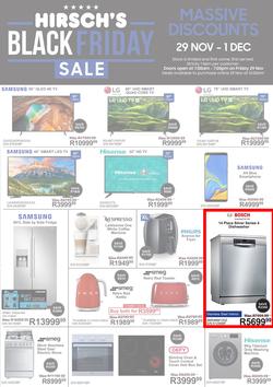 Hirsch's : Black Friday (29 Nov - 01 Dec 2019), page 1