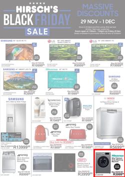 Hirsch's : Black Friday (29 Nov - 01 Dec 2019), page 1