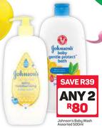 Johnson's Body Wash Assorted-2x500ml