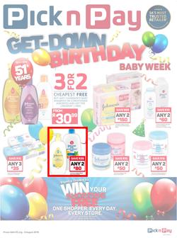 Pick n Pay : Baby Promotion (23 Jul - 05 Aug 2018), page 1