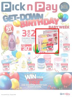 Pick n Pay : Baby Promotion (23 Jul - 05 Aug 2018), page 1