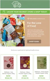 Wellness Warehouse : For The Love Of Food (Request Valid Date From Retailer)
