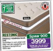 Restonic 152cm Emerald Koningin Basis Stel