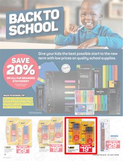 Pick n Pay : Back To School (08 Jul - 21 Jul 2019), page 1