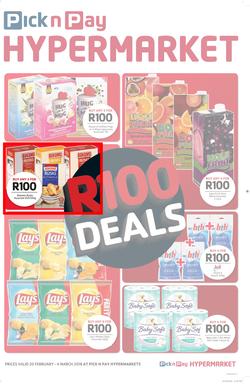 Pick n Pay Hyper Western Cape : R100 Deals (20 Feb - 04 Mar 2018), page 1