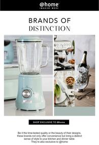 @Home : Brands Of Distinction (Request Valid Date From Retailer)