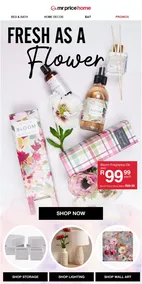 Mr Price Home : Fresh As A Flower (Request Valid Date From Retailer)