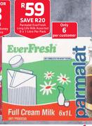 Parmalat Everfresh Long Life Milk Assorted 6 x 1Ltr-Per Pack