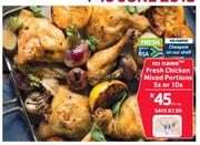 No Name Fresh Chicken Mixed Portions 5's Or 10's-Per kg