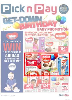 Pick n Pay : Baby Promotion Birthday Deals (25 Jun - 08 Jul 2018), page 1