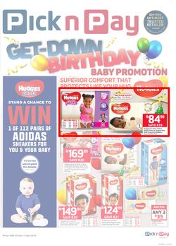 Pick n Pay : Baby Promotion Birthday Deals (25 Jun - 08 Jul 2018), page 1