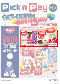 Pick n Pay : Baby Promotion Birthday Deals (25 Jun - 08 Jul 2018), page 1