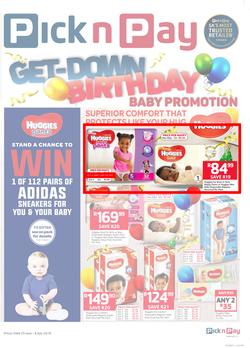 Pick n Pay : Baby Promotion Birthday Deals (25 Jun - 08 Jul 2018), page 1