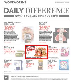 Woolworths : Daily Difference (26 Mar - 08 Apr 2018), page 1