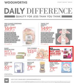 Woolworths : Daily Difference (26 Mar - 08 Apr 2018), page 1