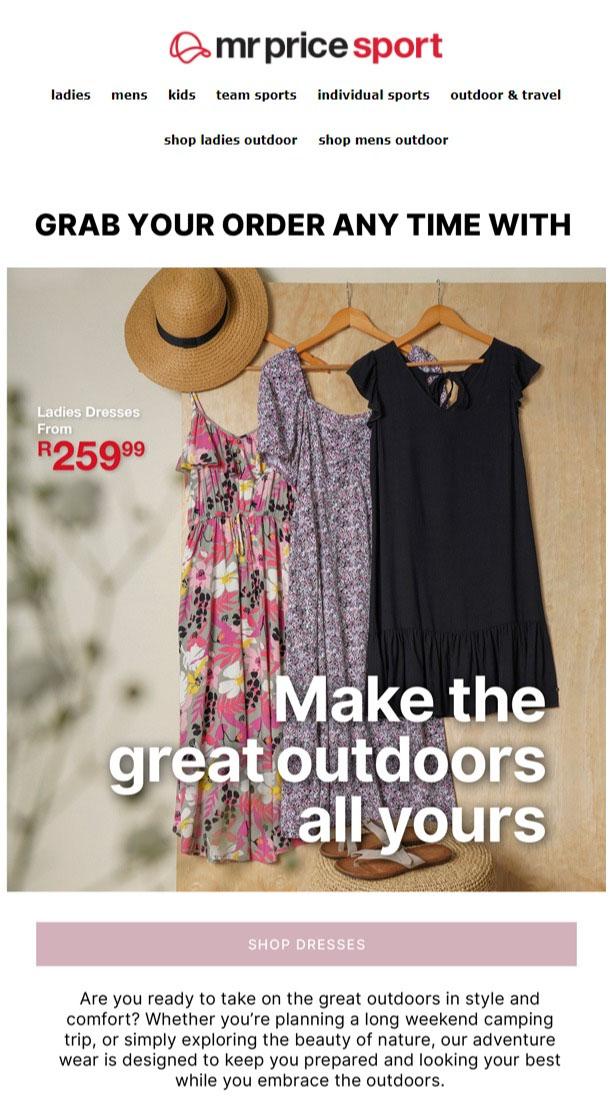 Mr Price Sport : Make The Great Outdoors All Yours (Request Valid Date From  Retailer) — m.