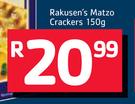 Rakusen’s Matzo Crackers-150g